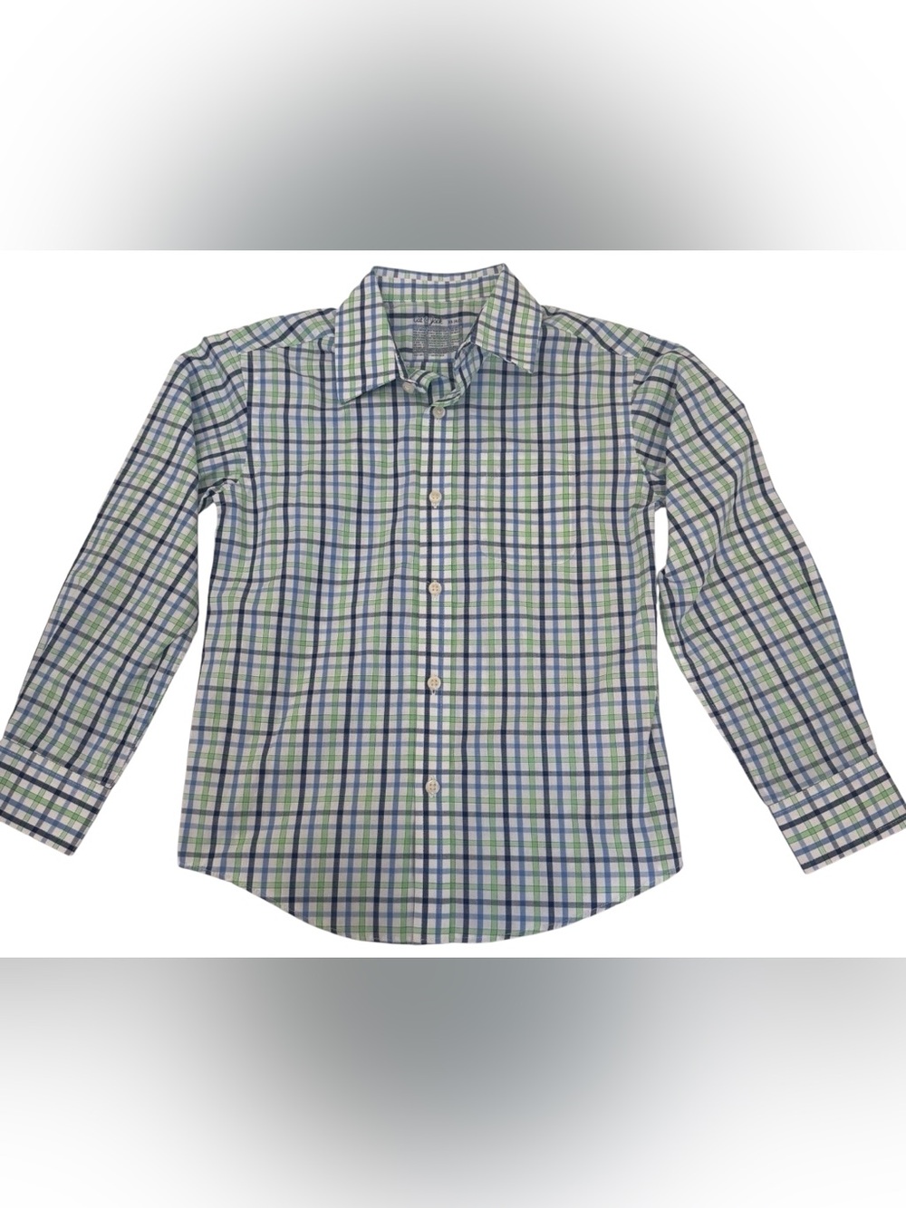 Cat & Jack Boys XS 4/5 Plaid Button Down NWT